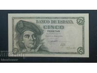 1948 Spain, 5 Pesetas, UNC