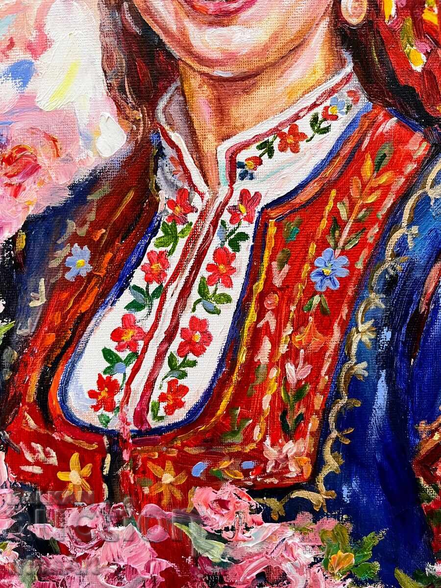 Delivery of Thracian Rose - I. Vodyana. Oil, canvas + Certificate