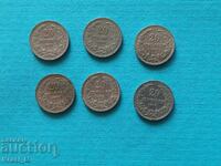 Excelent set de 6 monede de 20 stotinki din 1912