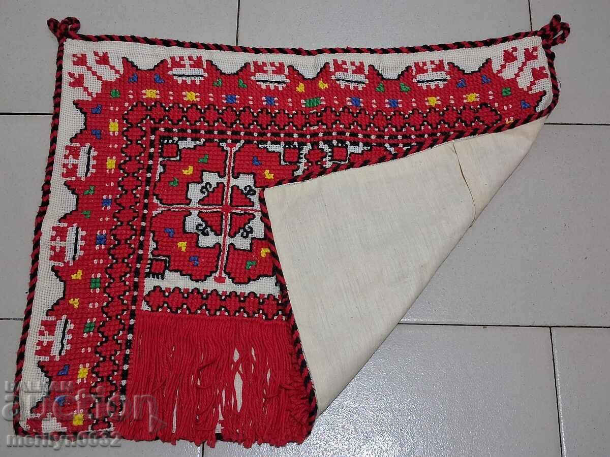 Δημοπρασία Παλιά υφαντή κεντητή κεντητή μαξιλαροθήκη