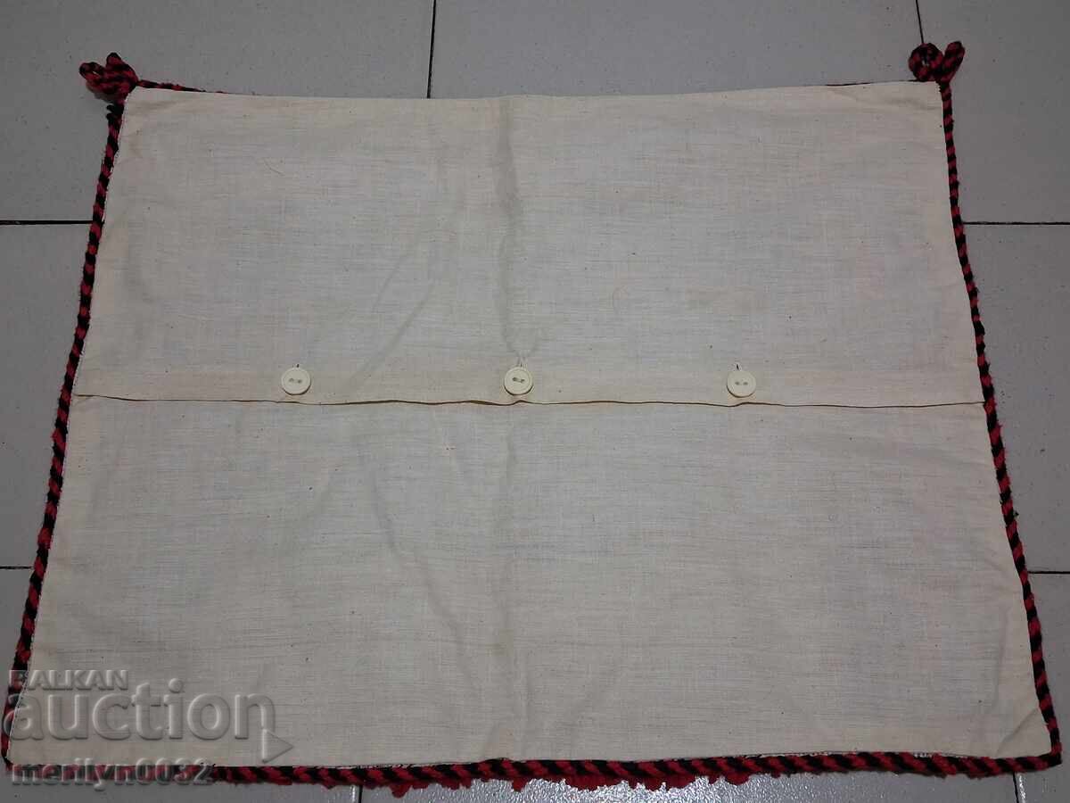 Παράδοση Παλιά υφαντή κεντητή κεντητή μαξιλαροθήκη