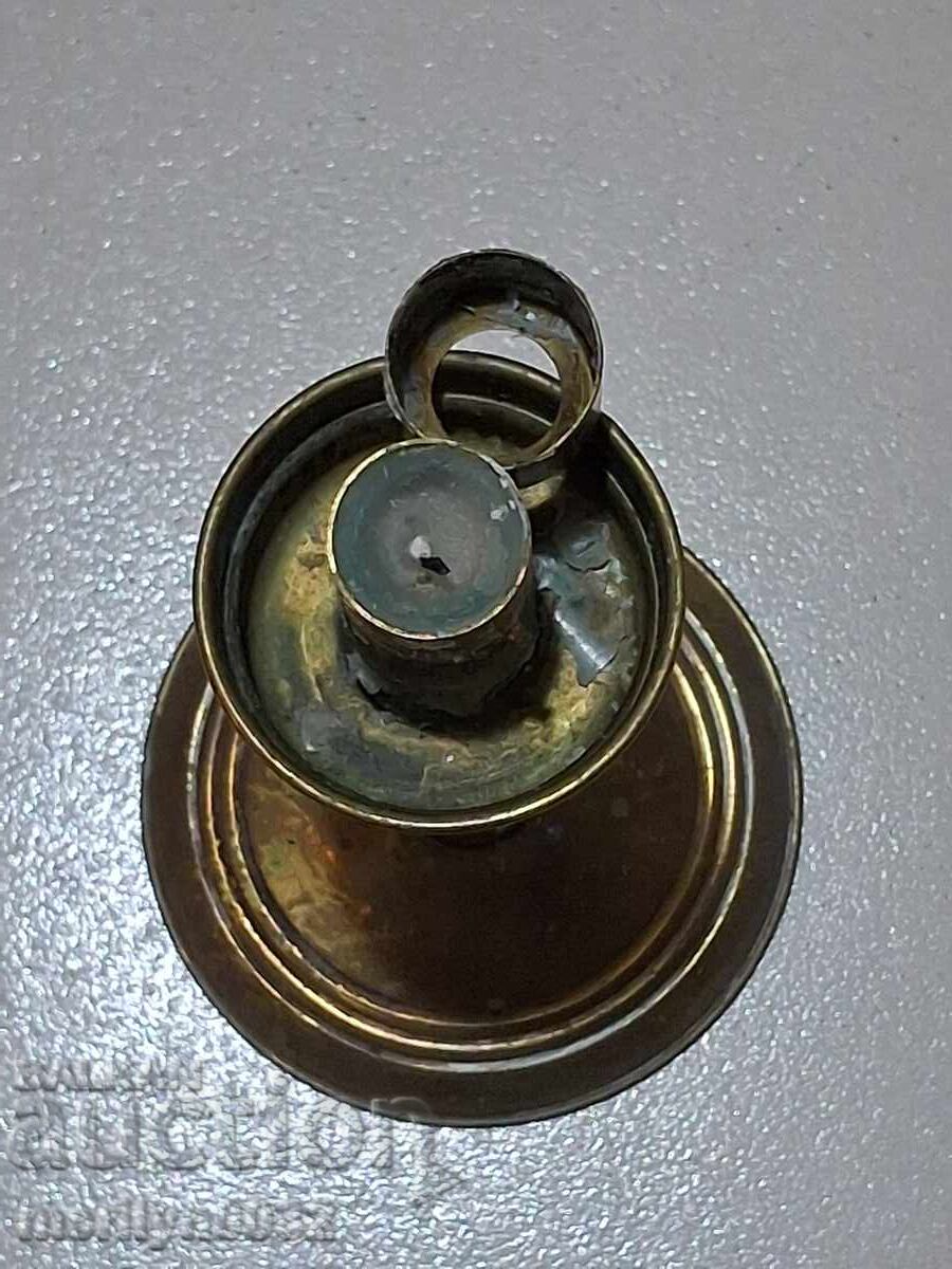 Livrarea Veche sfeșnic de bronz decor lumânare Livrarea Veche sfeșnic de bronz decor lumânare