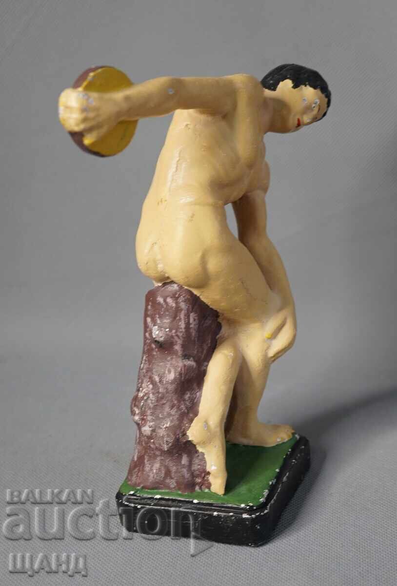 Παλαιό Μεταλλικό Άγαλμα Στατούλα Δισκοβόλος αρχαιοελληνικό γλυπτό με τιμή € 15.56 | 30.43 BGN