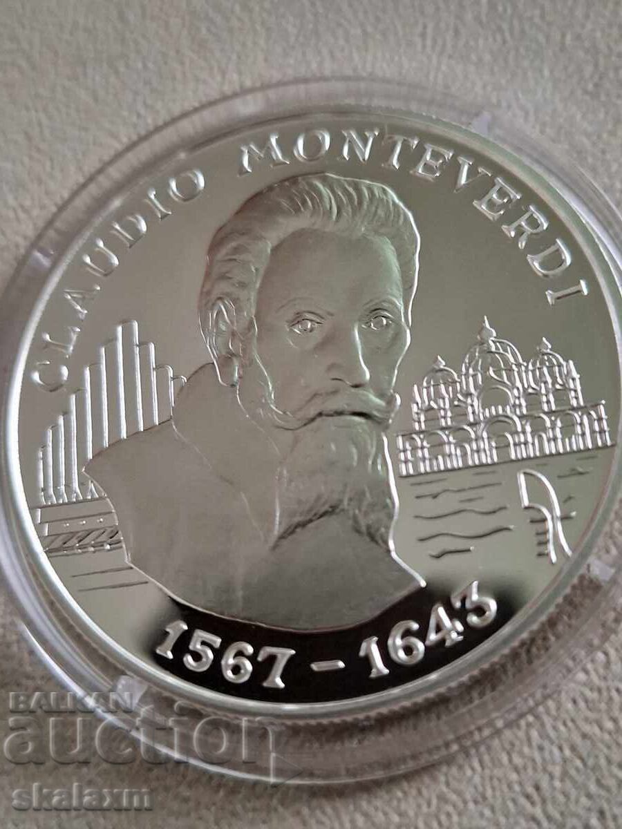 Сребро 10 динера 1998г. Андора