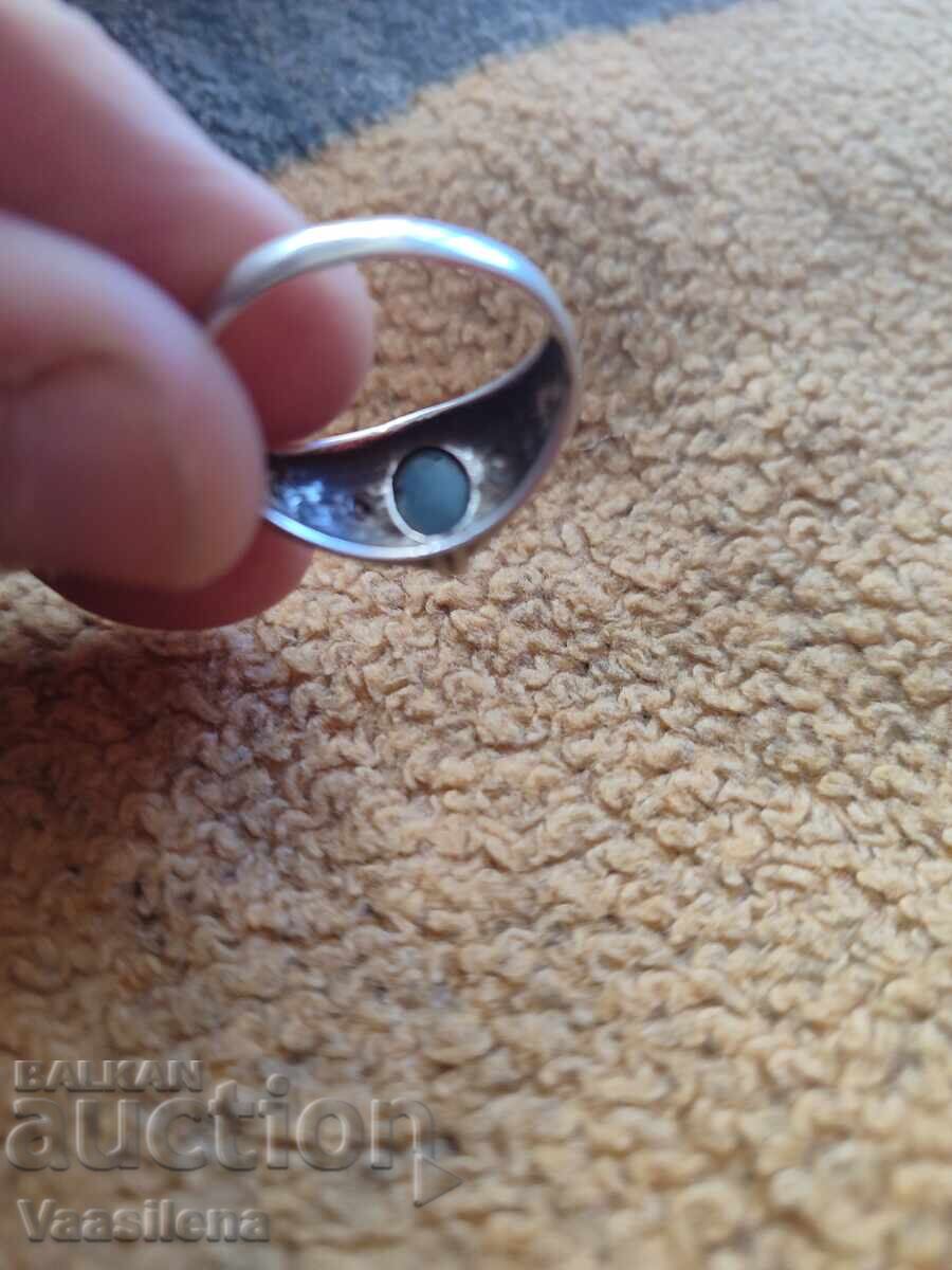 Παράδοση Ασημένιο δαχτυλίδι με μπλε αστεροειδή ζαφείρι Παράδοση Ασημένιο δαχτυλίδι με μπλε αστεροειδή ζαφείρι