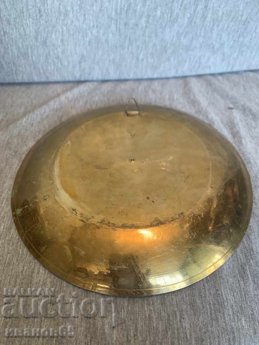 Μεταλλικό πιάτο τοίχου με παγώνια - 6