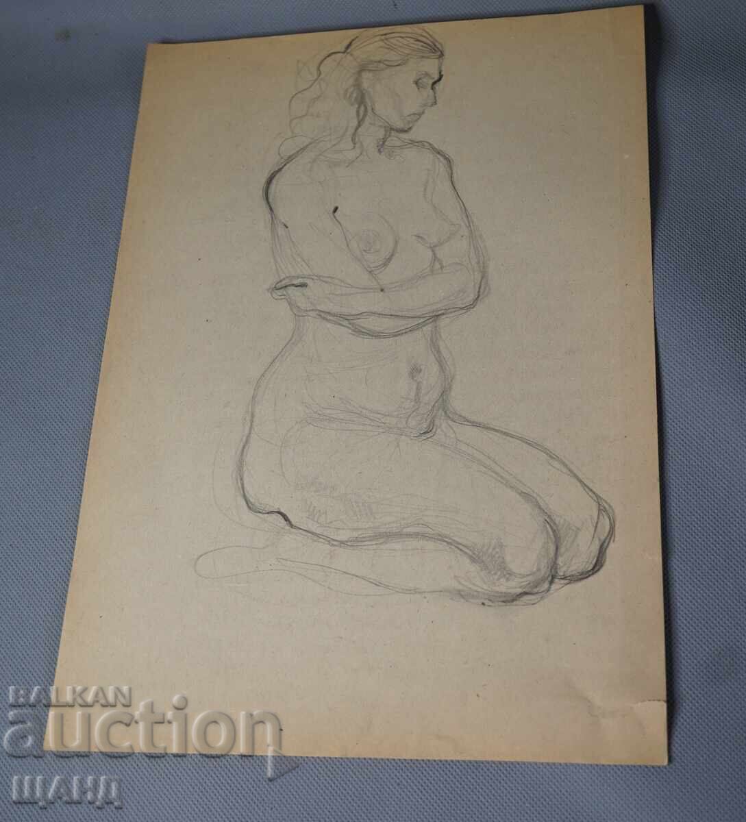 Old Master desen creion erotic nud corp feminin Old Master desen creion erotic nud corp feminin