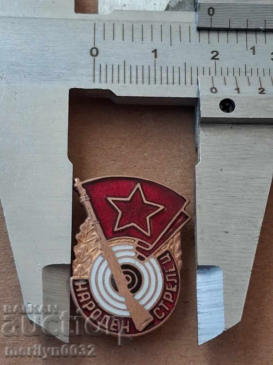 Licitație Semn pectoral Trăgător Național medalie insignă