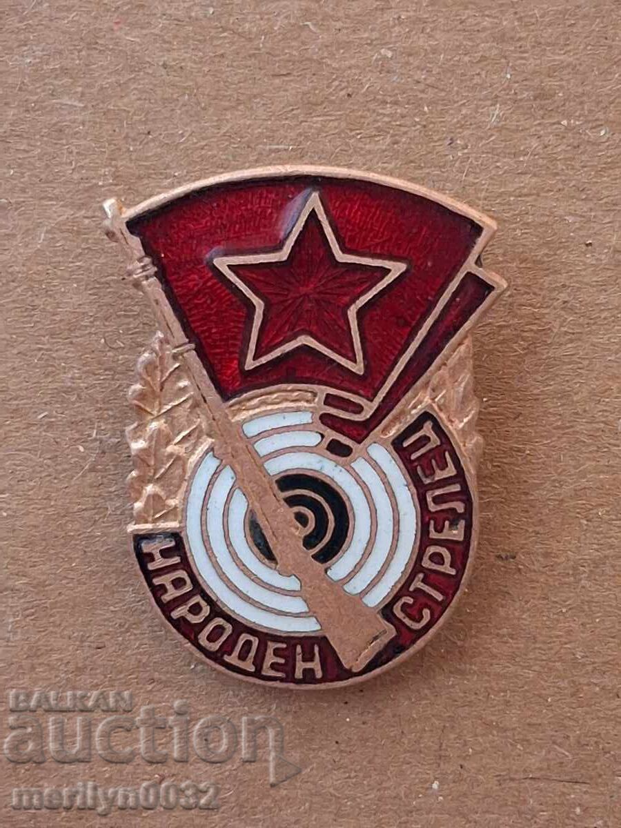 Semn pectoral Trăgător Național medalie insignă