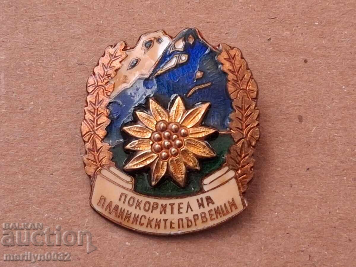 Semn de piept Cuceritor al Vârfurilor Montane insignă Semn de piept Cuceritor al Vârfurilor Montane insignă