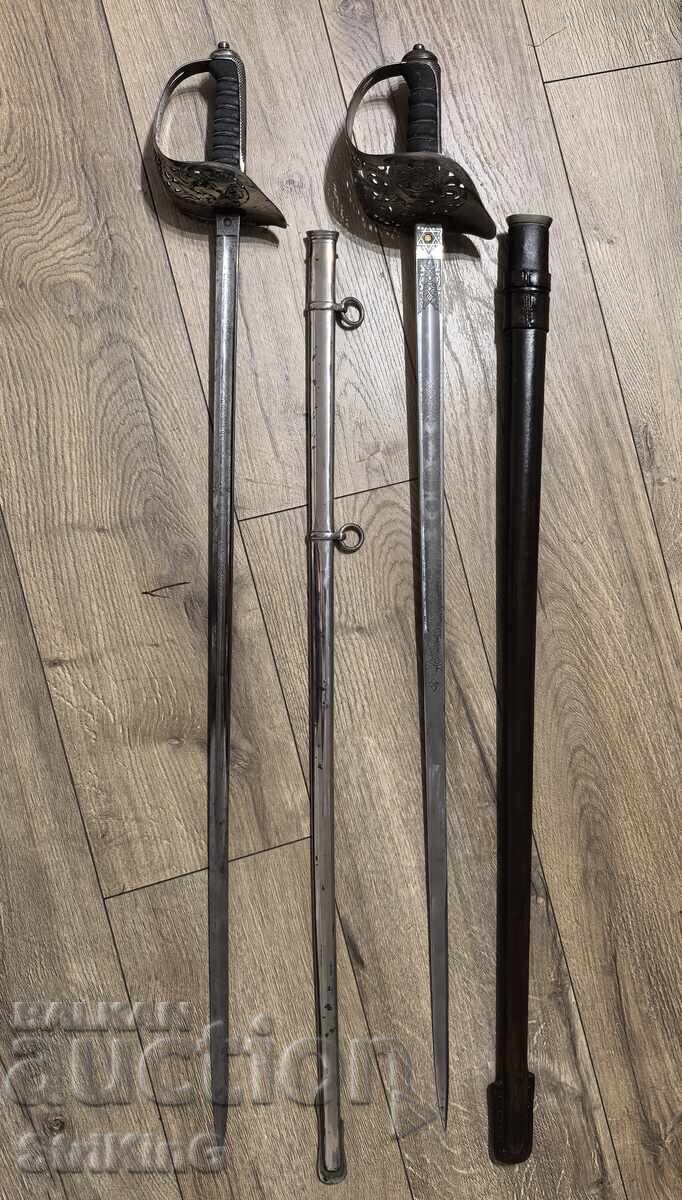 English saber with engraved blade - 6