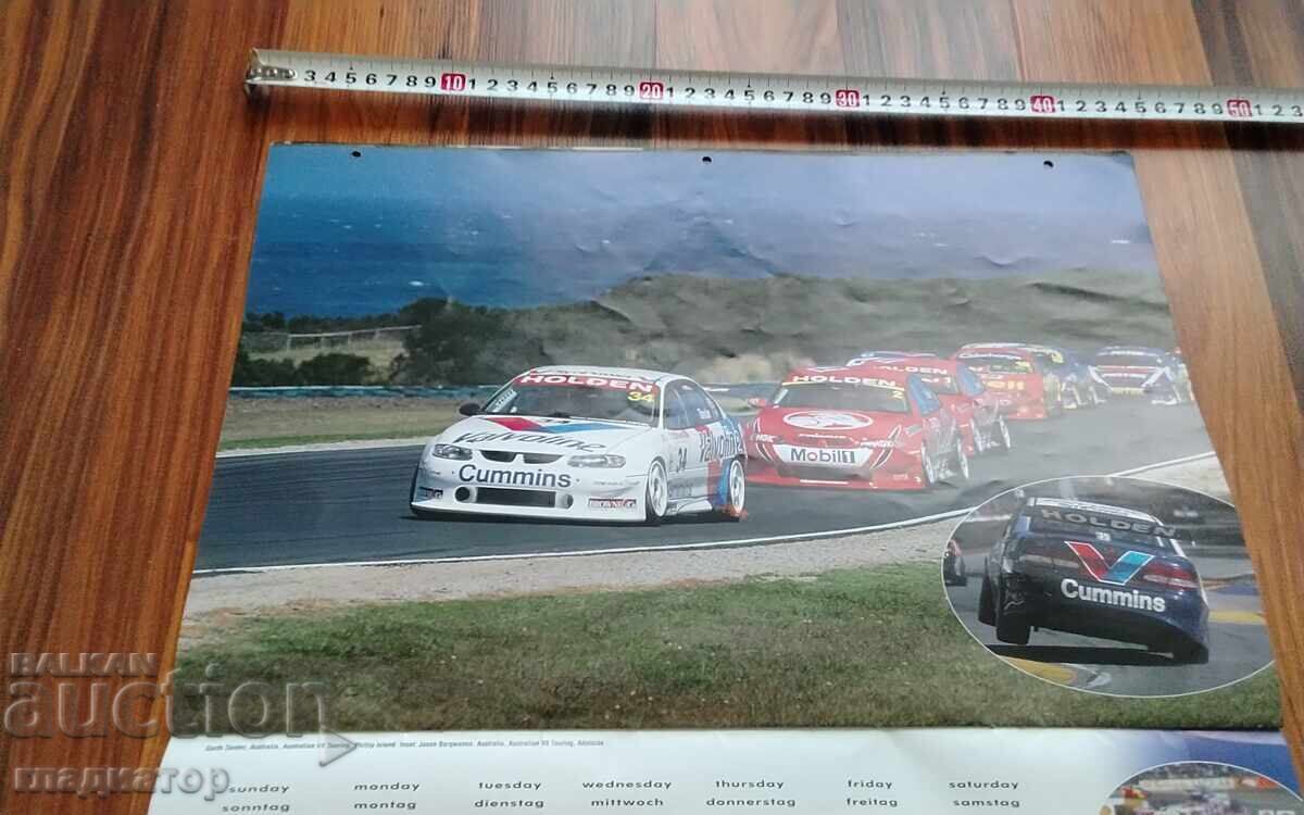 Delivery of Valvoline 2001 Calendar Posters Formula 1 Motor Cars