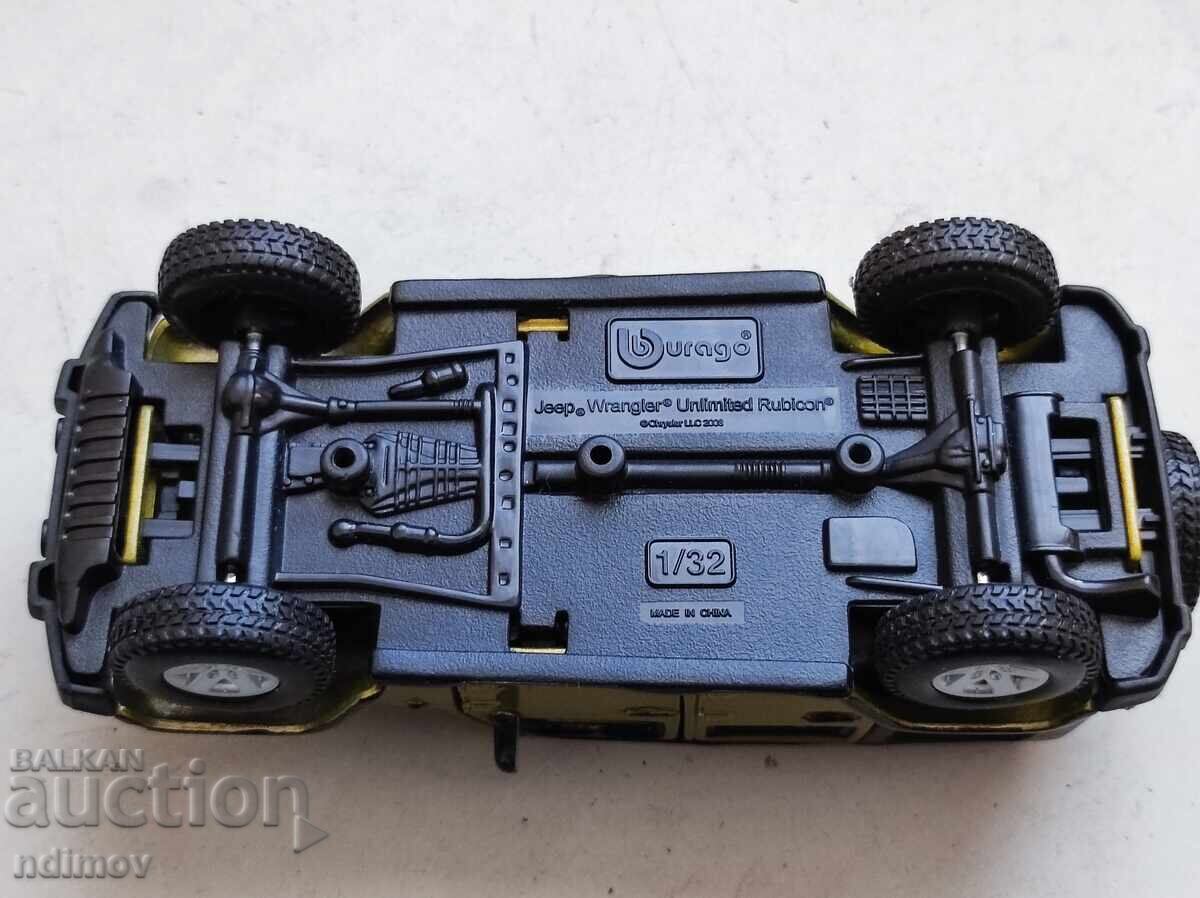 JEEP WRANGLER BURAGO 1/32 kolichka μοντέλο - 5