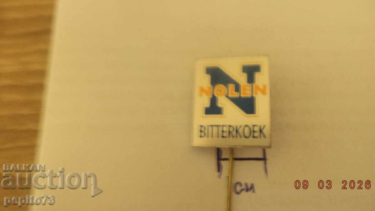 Licitație Semn de reclamă, Nolen, marcă de produse de cofetărie