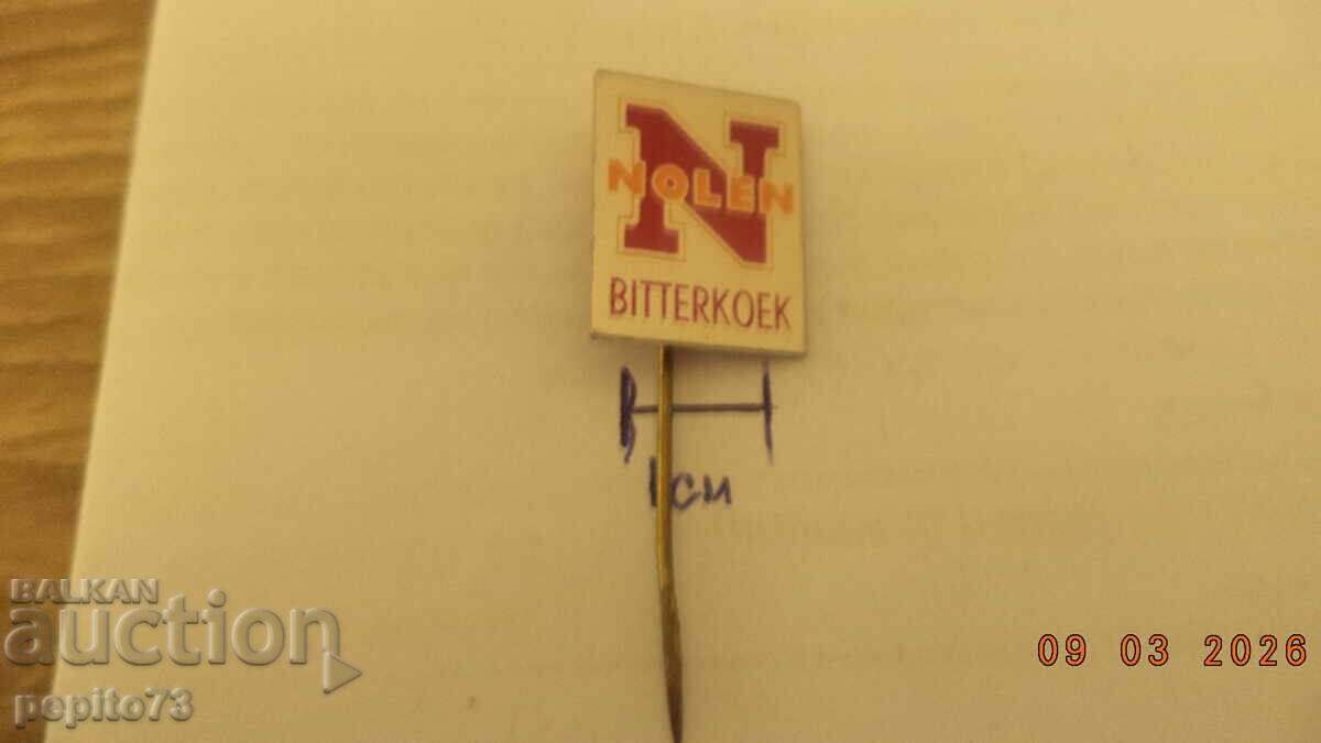 Licitație Semn de reclamă, Nolen, marcă de produse de cofetărie Licitație Semn de reclamă, Nolen, marcă de produse de cofetărie