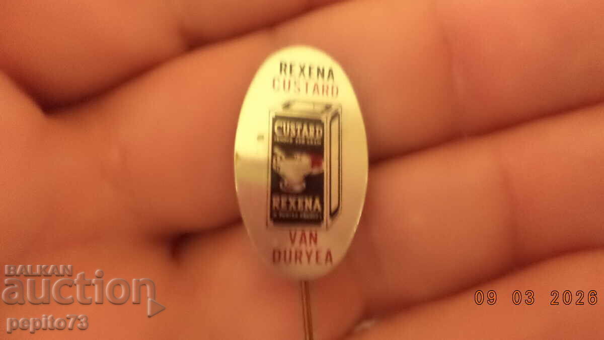 Διαφημιστικό σήμα, Rexana Gustard, μάρκα κρέμας επιδόρπιο με τιμή € 1.00 | 1.96 BGN