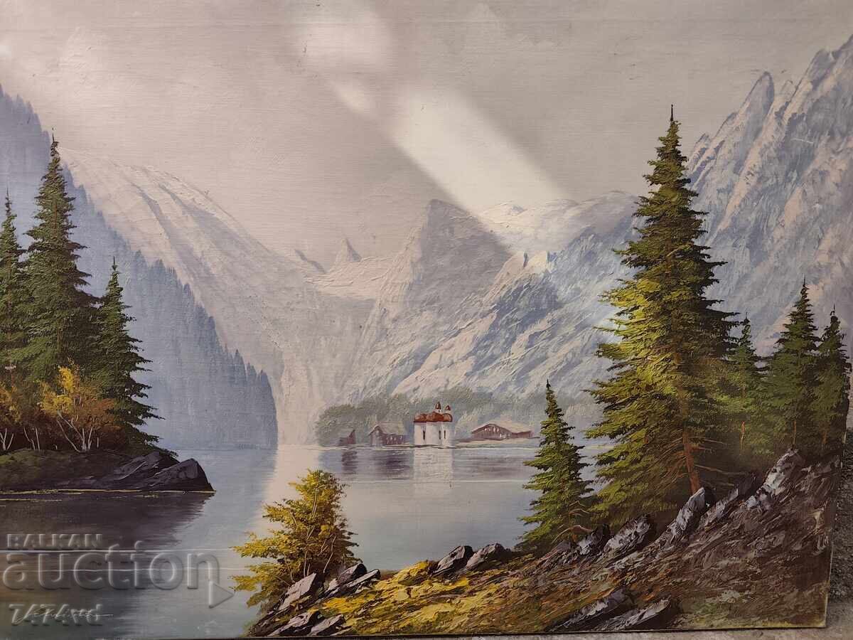 Livrarea Frumoasă pictură în ulei pe pânză,!!!