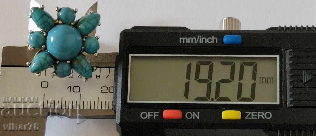 Livrarea Inel de argint pentru damă cu turcoaz Livrarea Inel de argint pentru damă cu turcoaz