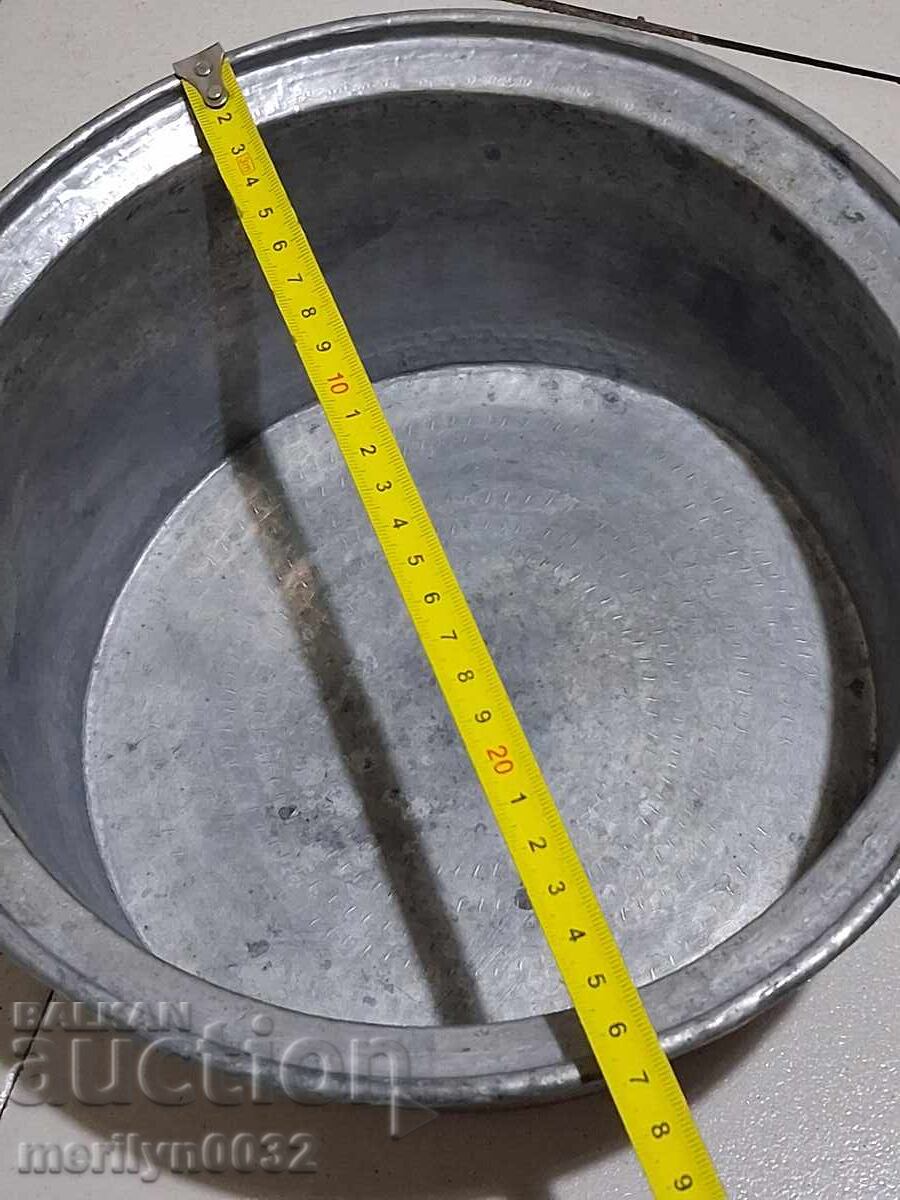 Доставка на Стара калайдисана тенджера бакър меден съд с капак