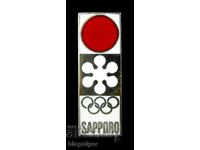 JOCURILE OLIMPICE DE IARNĂ SAPORO 1972 - LOGO - INSIGNĂ JAPONEZĂ