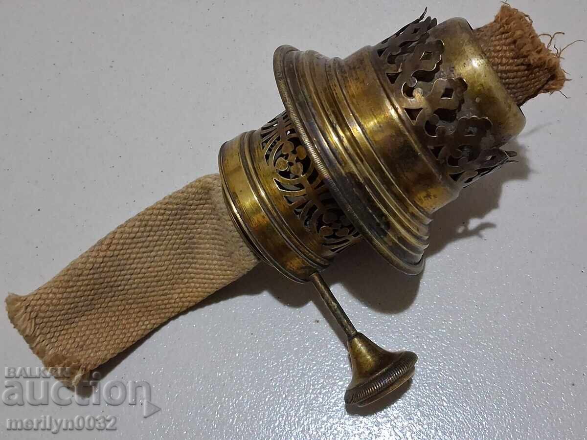 Old kerosene lamp lantern fan - 7