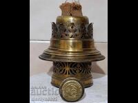 Old kerosene lamp lantern fan