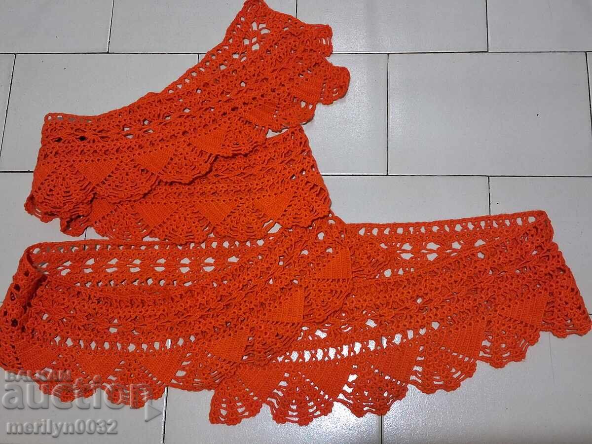 Παράδοση Παλιά μάλλινη δαντέλα για κάλυμμα κρεβατιού