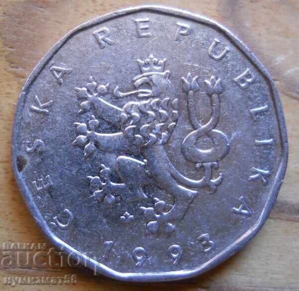 2 Crowns 1993 - Czech Republic with price € 0.36 | 0.70 BGN 2 Crowns 1993 - Czech Republic with price € 0.36 | 0.70 BGN