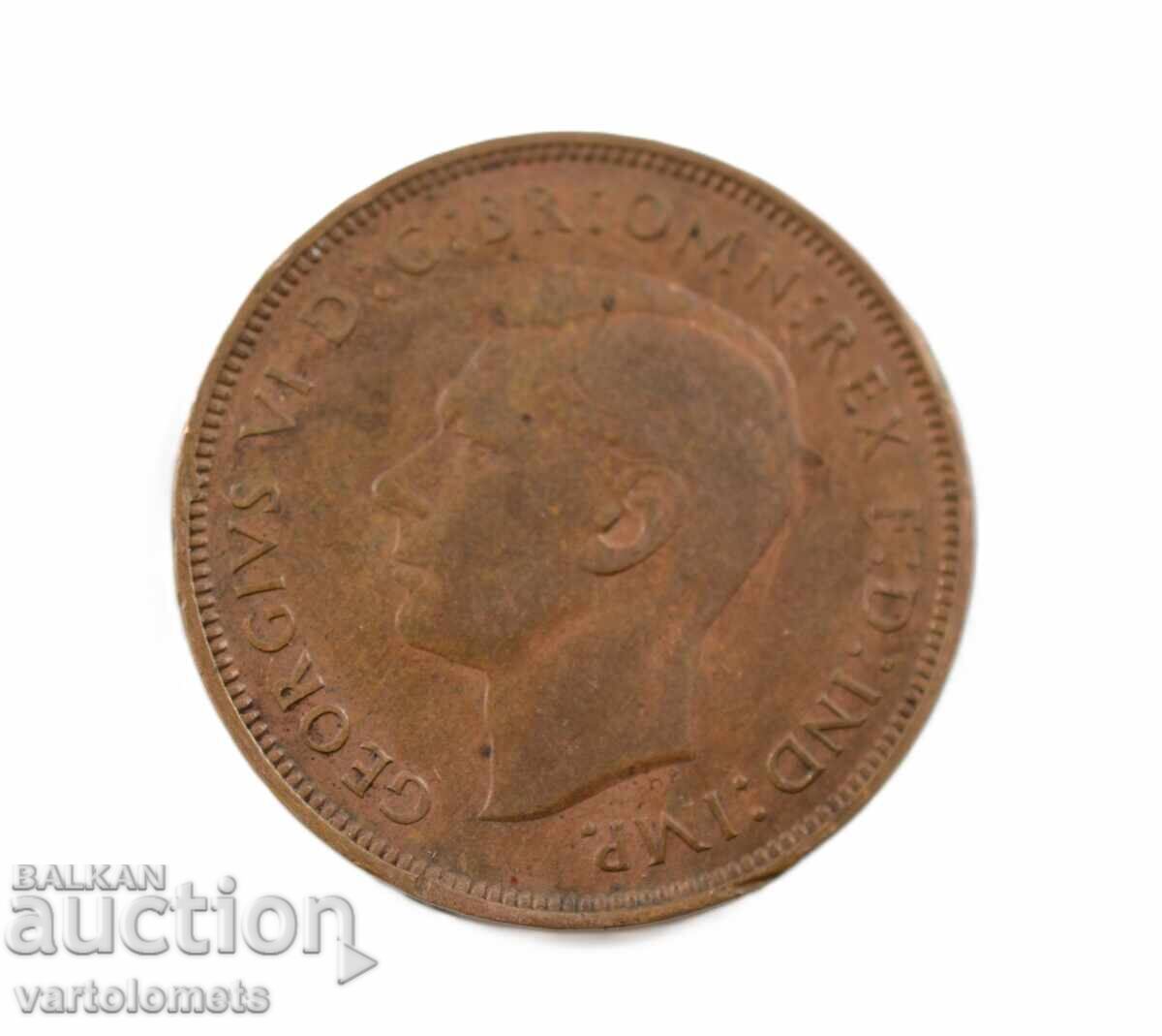 1 peni 1948 -  Velikobritania › Kral Dzhordzh VI cu preț € 2.00 | 3.91 BGN