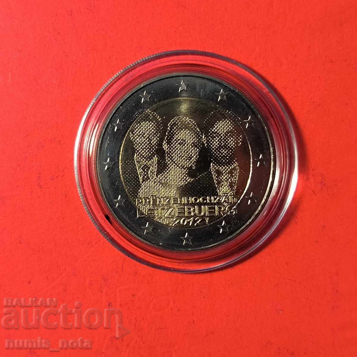 Luxemburg 2 euro 2012 Nuntă regală