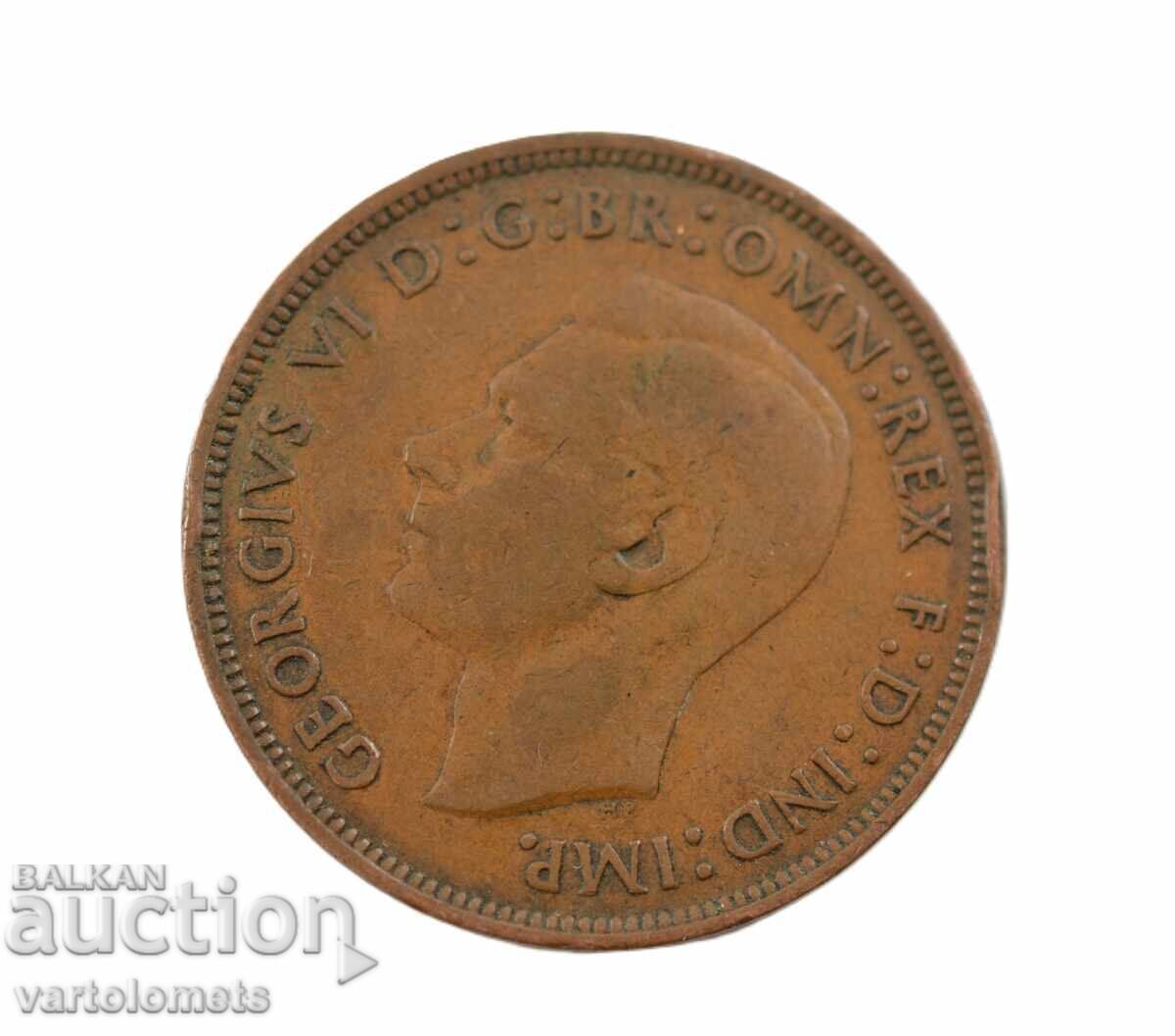 1 peni 1945 -  Velikobritania › Kral Dzhordzh VI με τιμή € 2.00 | 3.91 BGN