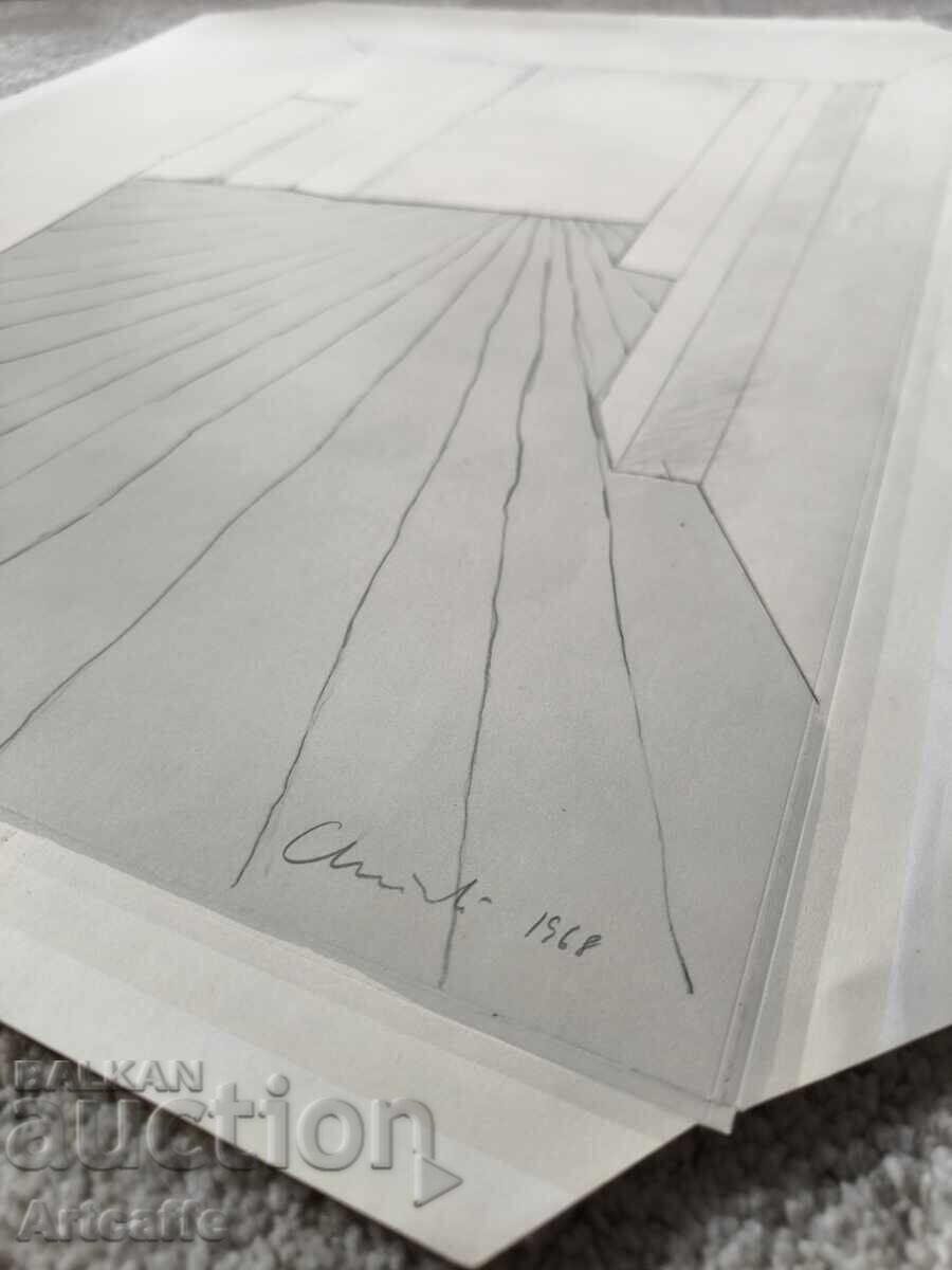 Παράδοση Christo-Store Front in a Corridor 1968g Hristo Yavashev