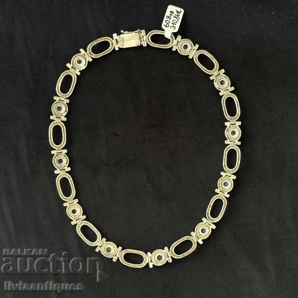 Livrarea Krasivo izraboteno kolie ot masivno srebro s proba 925