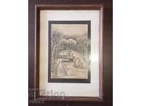 Kartina Grafika Peyzazh 1988 ot Lyulin Tyrkalanov (1963 – 2020