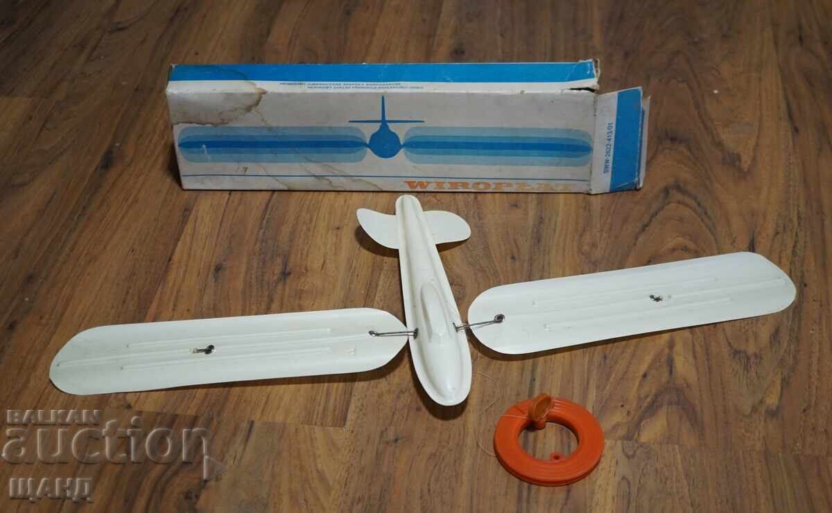 Vechi zmeu polonez din plastic, avion, cu cutie