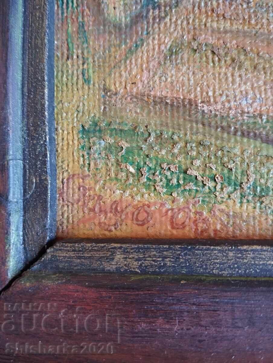 STARA ZHIVOPIS MASLO VŬRKHU FAZER - RAZPISANA! με τιμή € 150.00 | 293.38 BGN