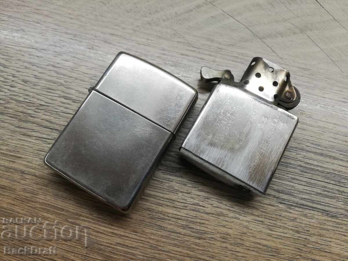 Delivery of Original Zippo Gasoline Lighter, Zippo Silver Plate 1992