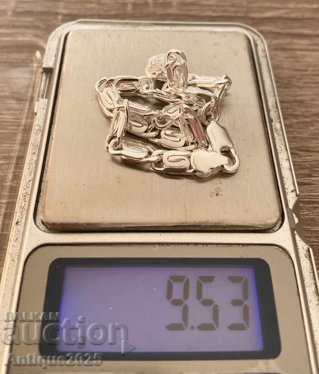 Licitație Brățară de argint, marcaj 925, cu zale decorative