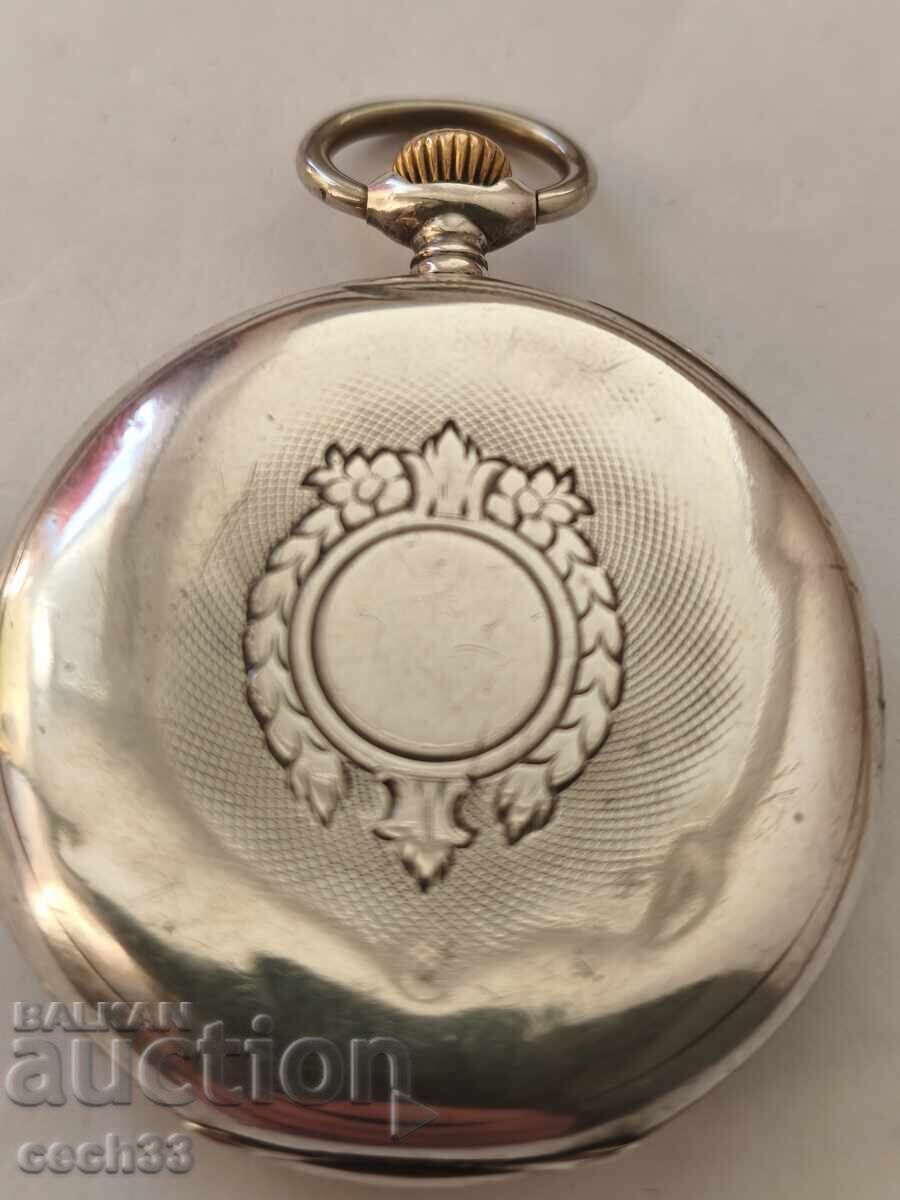 Доставка на Омега - Гран При. Калибър 19'' LB. Сребро 0.800. - 1920 г.