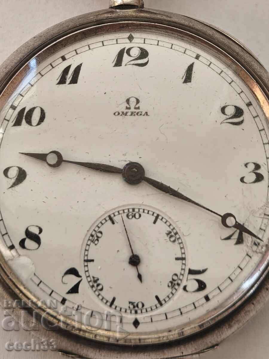 Омега - Гран При. Калибър 19'' LB. Сребро 0.800. - 1920 г.