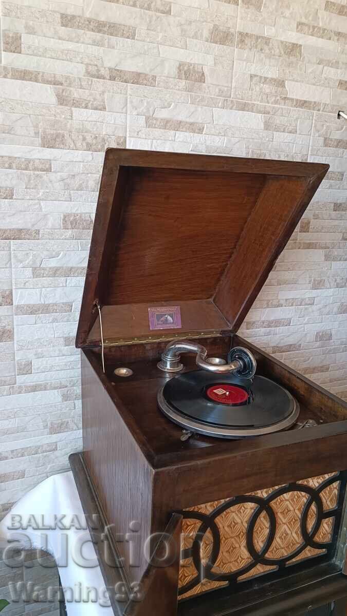 Auction  Gramophone with crank - His Master's Voice - 1920s - G. Britain