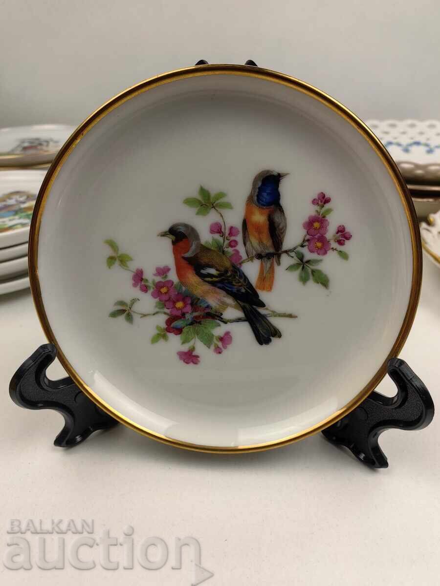 BIRD BIRD COLLECTION STAMP SMALL PORCELAIN DISH DISH