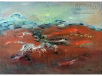 Ζωγραφική, τοπίο, τέχνη. Elisaveta Ikonopisova (Eli), δεκαετία του 1980