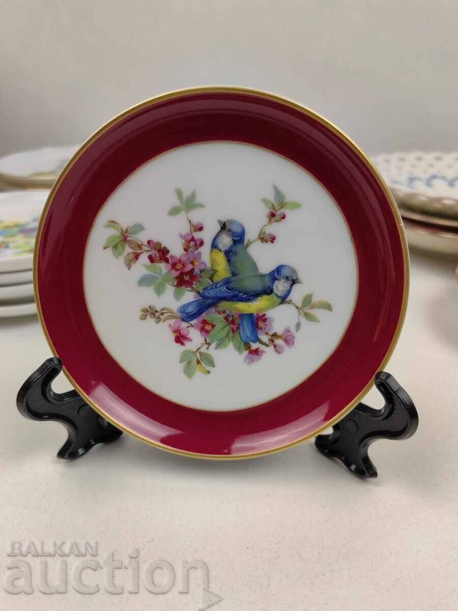 BIRD BIRD COLLECTION STAMP SMALL PORCELAIN DISH DISH