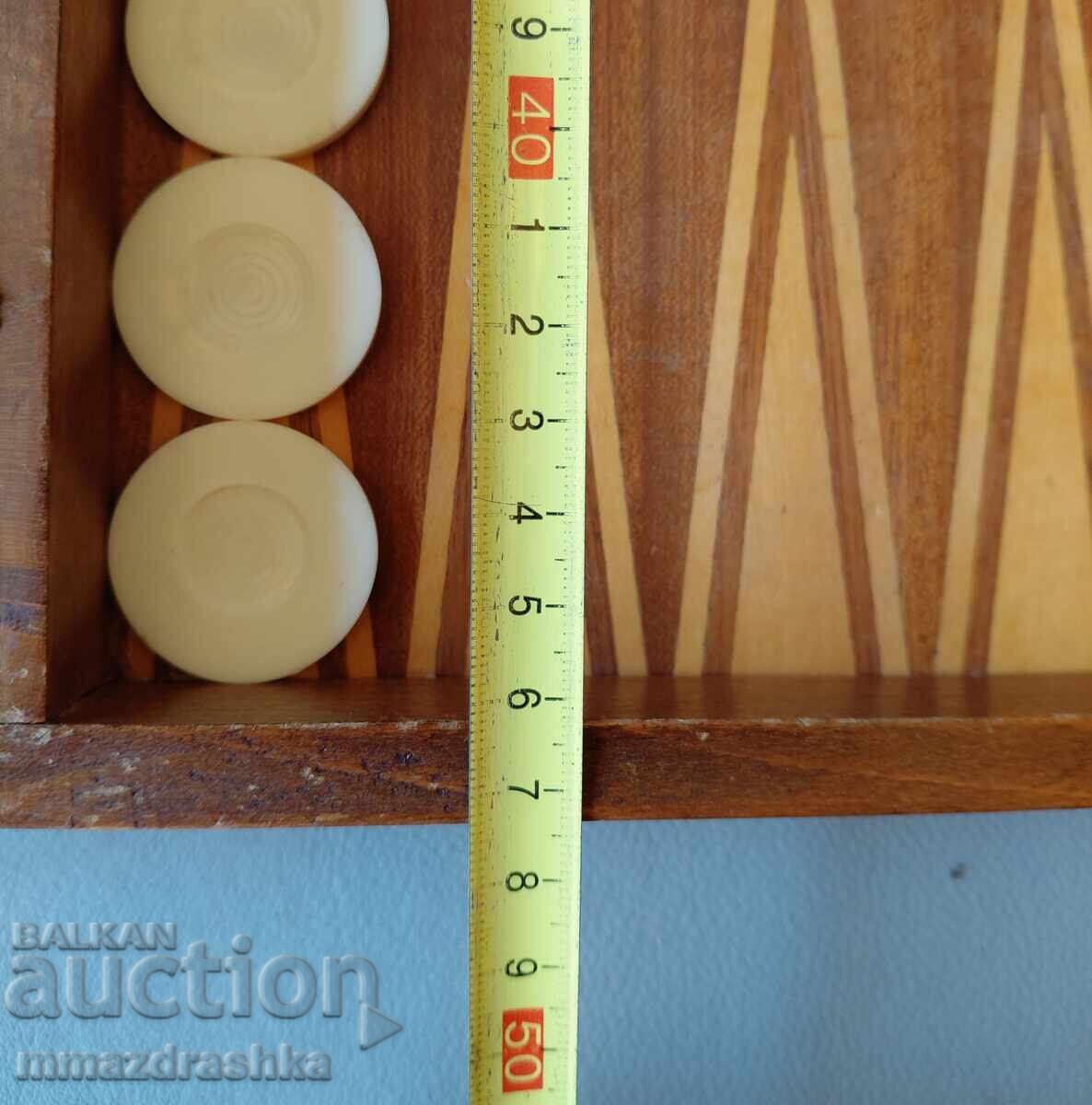 Μεγάλο παλιό σκάκι με ταμπλό - 5