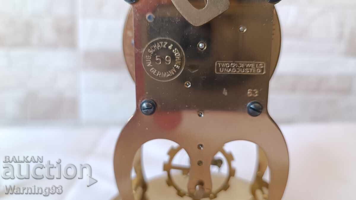 Clock - Schatz 8 Day - Mid-Century - 1960s - Germany - 7