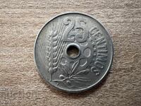 Spania - 25 centimos (1934)