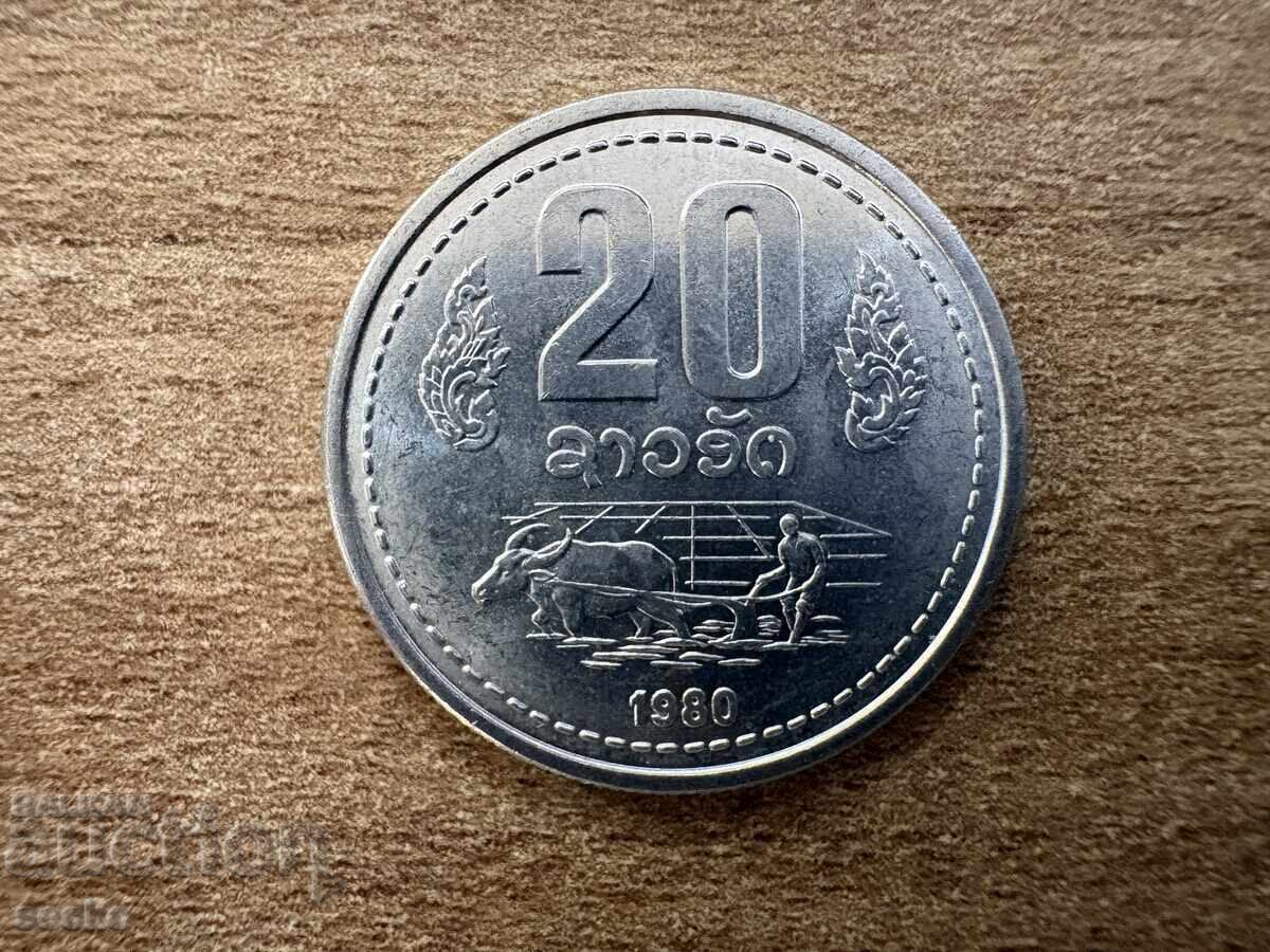 Laos - 20 Kip (1980)