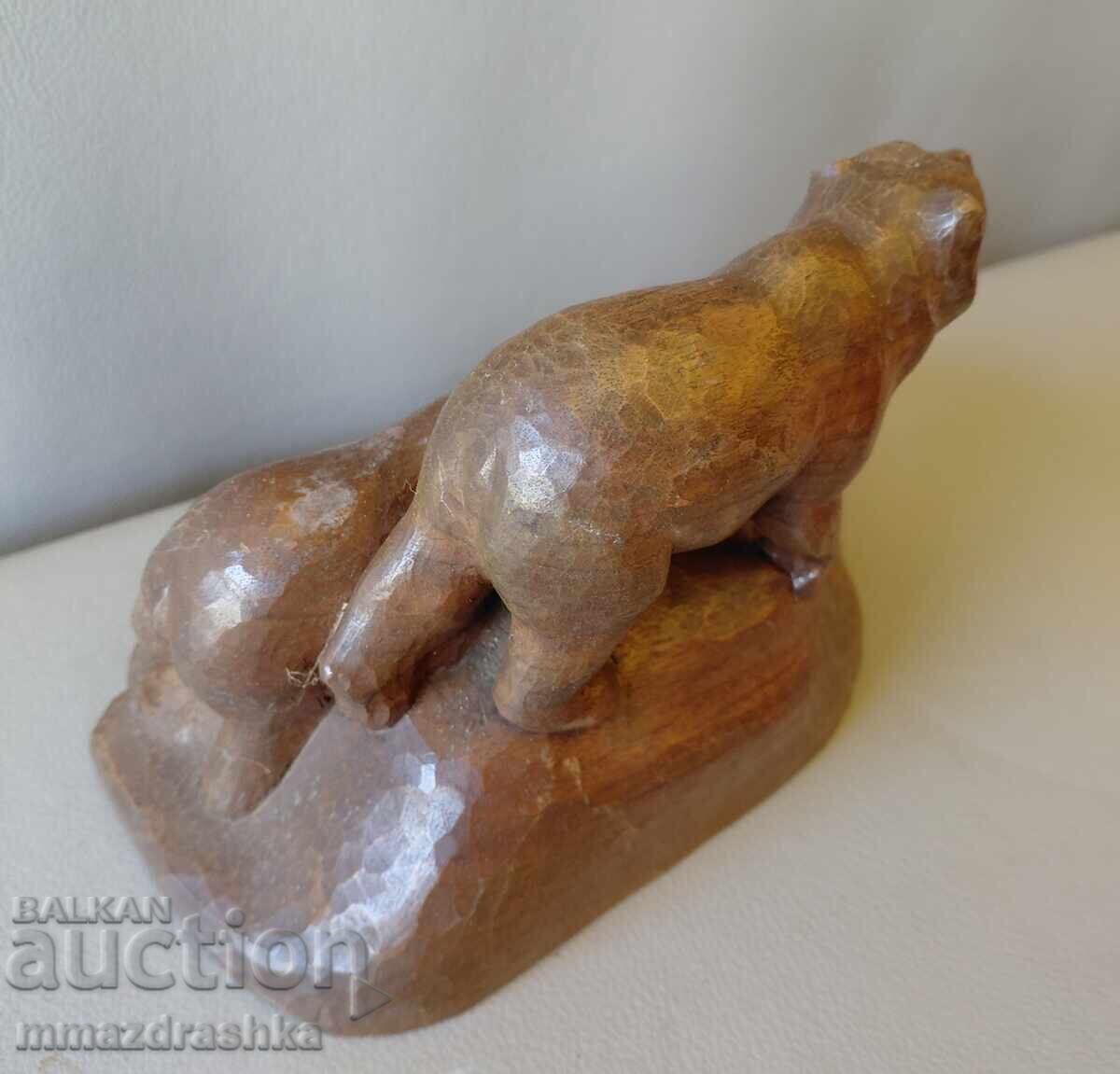 Дървена статуетка мечета с цена € 0.01 | 0.02 лв.