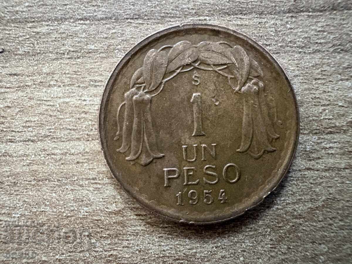 Χιλή - 1 πέσο (1954)